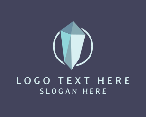 Diamond Crystal Gemstone Logo