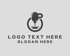 Tool - Laser Cutting Industrial Machine logo design