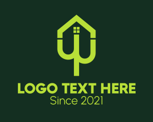 Architecture - Green Cactus Home logo design