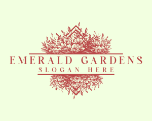 Lush Floral Garden logo design