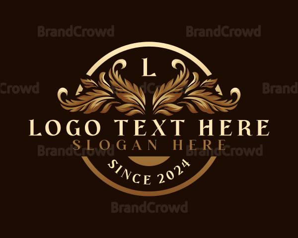 Decorative Leaf Boutique Logo