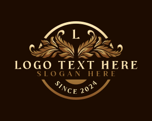Premium - Decorative Leaf Boutique logo design