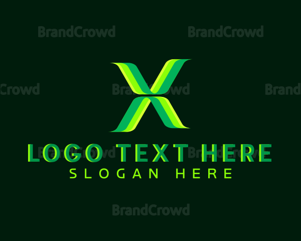 Software Digital Letter X Logo