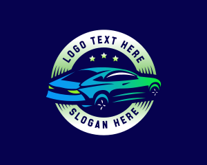 Machine - Automotive Car Sedan logo design