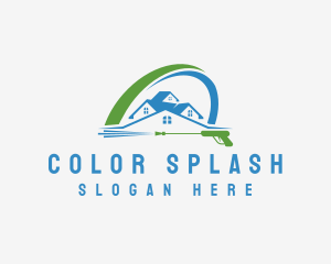 Roofing Power Wash logo design