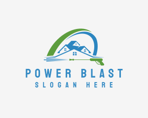 Roofing Power Wash logo design