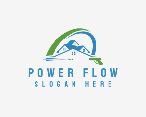 Roofing Power Wash logo design