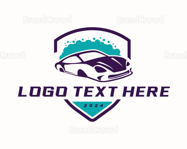 Car Vehicle Washing Logo