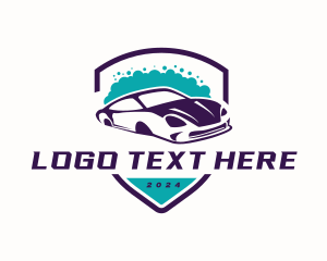 Vehicle - Car Vehicle Washing logo design