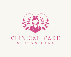 Medical Female Nurse logo design