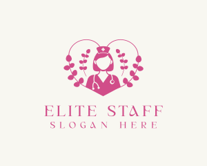 Medical Female Nurse logo design