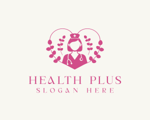 Medical Female Nurse logo design