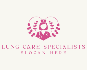 Medical Female Nurse logo design