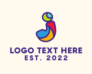 Early Learning - Colorful Letter J logo design