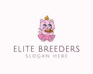 Pretty Cat Pet logo design