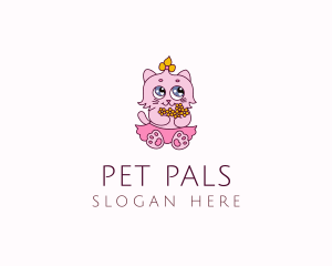 Pretty Cat Pet logo design