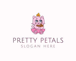 Pretty Cat Pet logo design