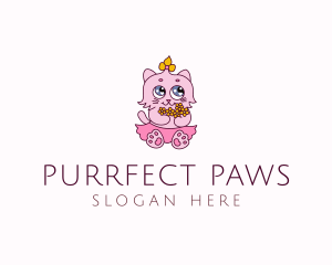 Pretty Cat Pet logo design