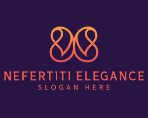 Elegant Abstract Butterfly logo design