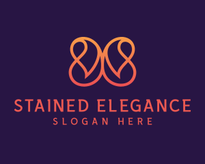 Elegant Abstract Butterfly logo design