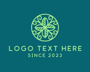 Yoga - Nature Leaf Ornament logo design