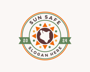 Kenya Africa Sun logo design