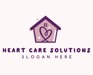 Caregiver Love Heart logo design