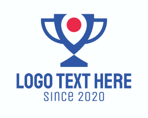 Geolocator - Location Pin Trophy logo design