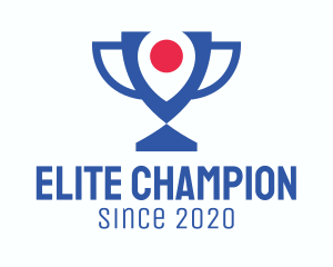 Champion - Location Pin Trophy logo design