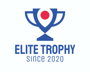 Trophy - Location Pin Trophy logo design