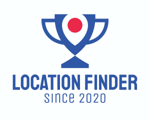 Geolocation - Location Pin Trophy logo design