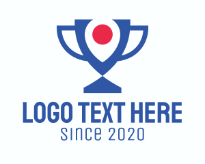Prize - Location Pin Trophy logo design