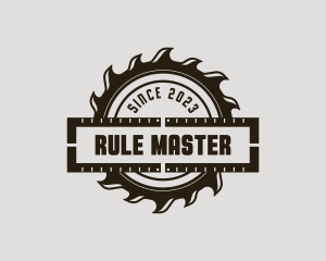 Ruler - Circular Saw Ruler logo design