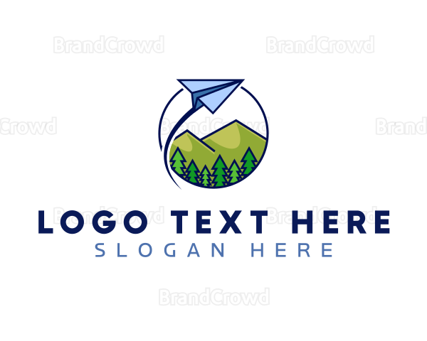 Paper Plane Logistics Flight Logo