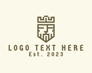 Pixel - Pixel Medieval King Crown logo design