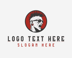 Rock Band - Mohawk Rock Band logo design