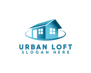 Loft - House Roofing Renovation logo design