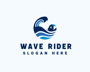 Surfing - Surfing Beach House logo design