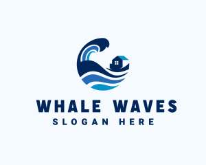 Surfing Beach House logo design