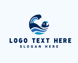 Travel - Surfing Beach House logo design