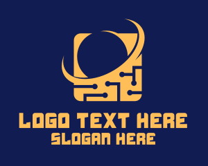 Tech - Circuit Chip Tech logo design