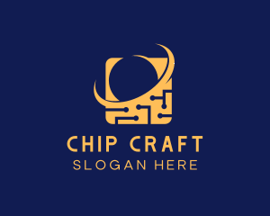 Chip - Circuit Chip Tech logo design