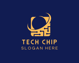 Microchip - Circuit Chip Tech logo design