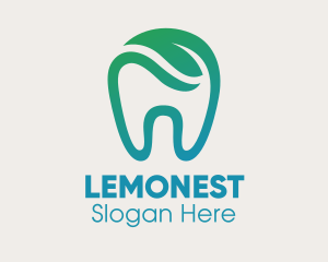 Implant - Dental Green Leaf Tooth Dentist logo design