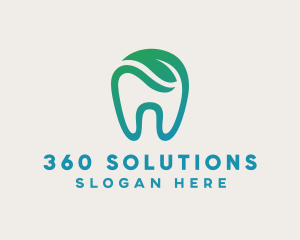 Dental Green Tooth Dentist logo design