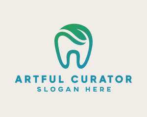 Dental Green Tooth Dentist logo design