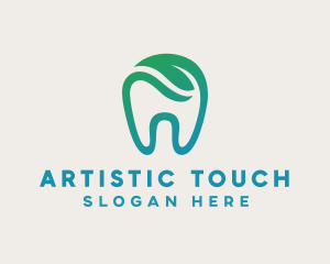 Dental Green Tooth Dentist logo design