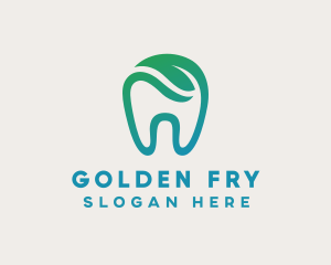 Dental Green Tooth Dentist logo design