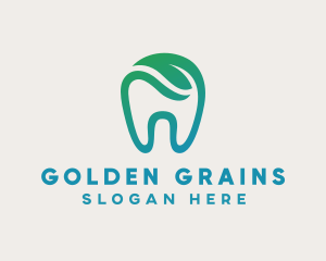 Dental Green Tooth Dentist logo design