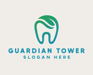 Dental Green Tooth Dentist logo design